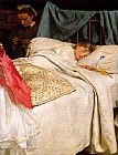 John Everett Millais Canvas Paintings - Sleeping